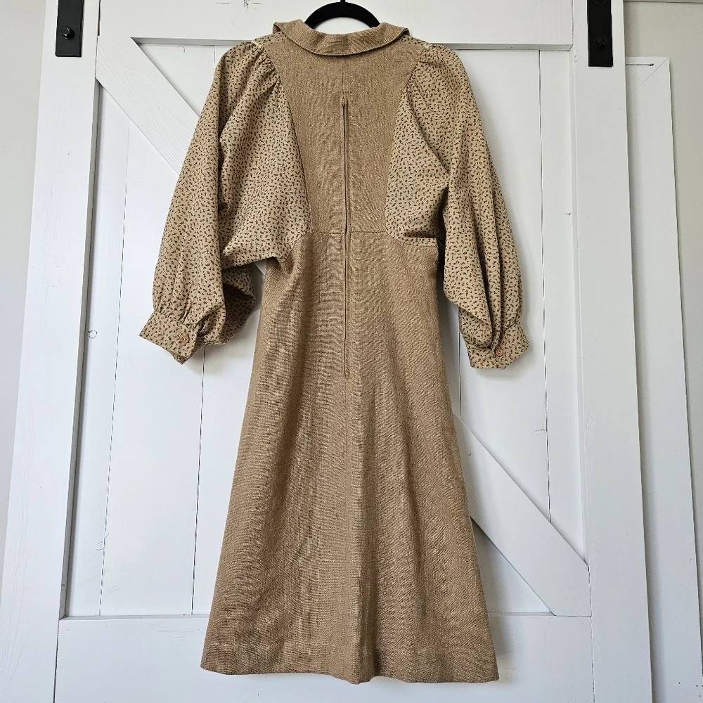 Vintage 70s dress prairie cottage core tiny floral print hippie boho size XS - Picture 5 of 14